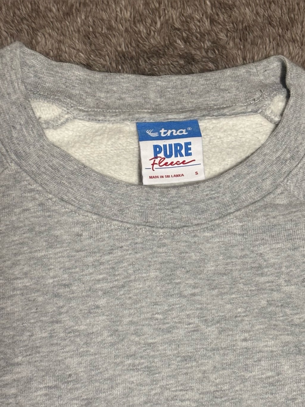 S - tna boxy relaxed crew sweatshirt